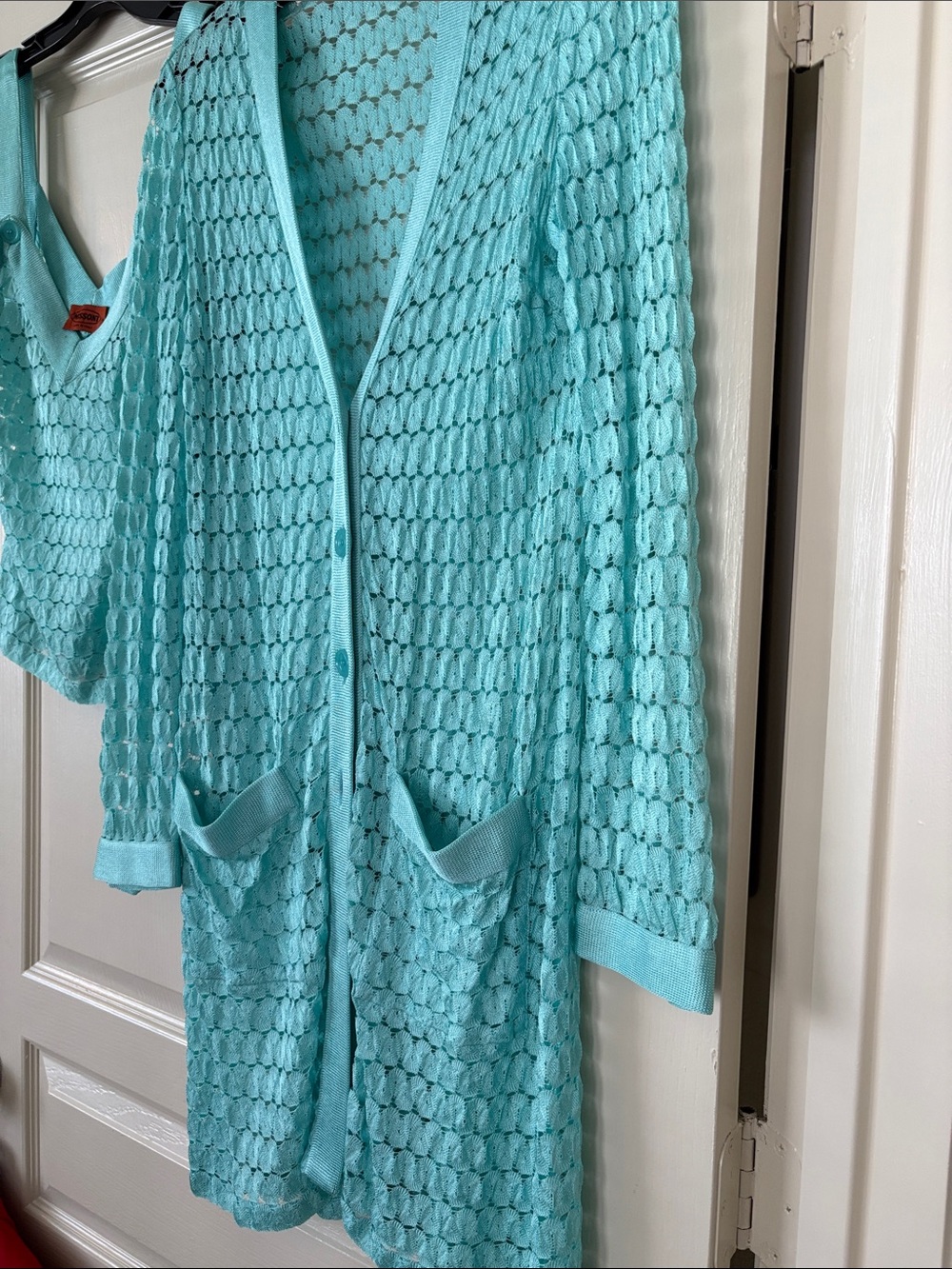 Missoni Blue Knit Cardigan Like New With Camisole  Couture Original Line